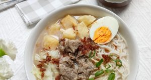 Sop Ubi Khas Makassar, Kuliner Berkuah Unik Isi Singkong Goreng