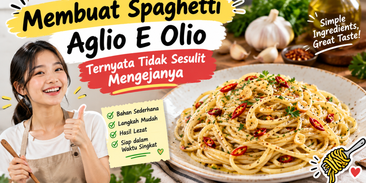 Membuat Spaghetti Aglio E Olio Ternyata Tidak Sesulit Mengejanya