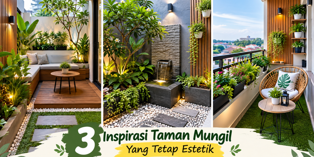 3 Inspirasi Taman Mungil Yang Tetap Estetik